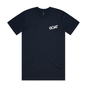 Mountain Goat Always Up To Something Tee Navy